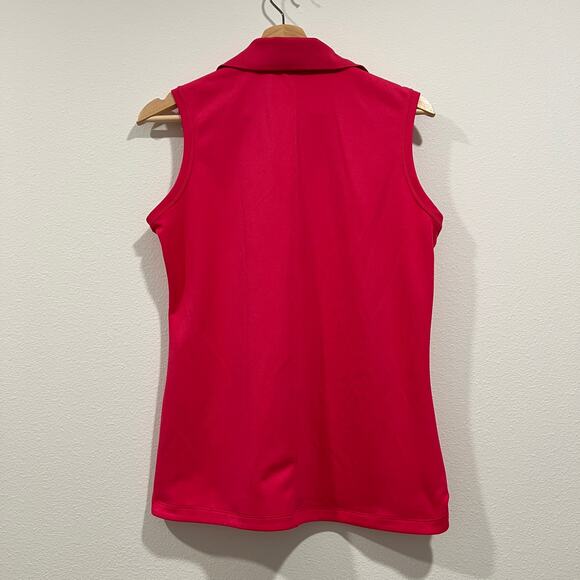 Nike Tour Performance Dri-Fit Sleeveless Golf Polo Pink | Women's M - Picture 2 of 9
